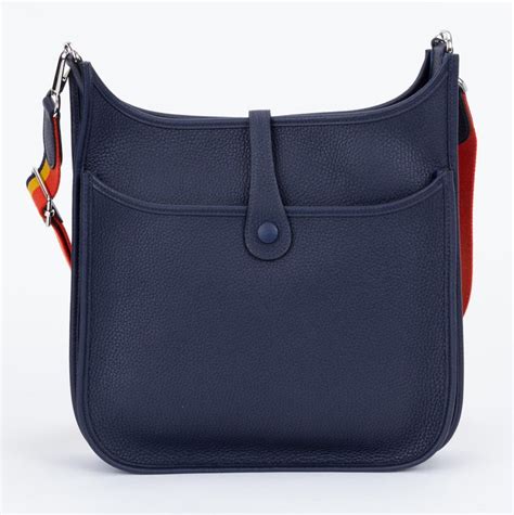 hermes evelyne tpm blue nuit|hermes evelyne pm size.